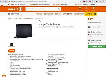 Aksesoari za TV i video: Sobna DVB-T/T2 antena simpliTV powered by KATHREIN - Aktivna — 7