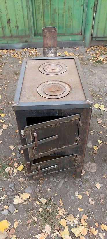 уголь мелкие: Печь-буржуйка из толстой стали(5мм) с варочной поверхностью на 2 — 3