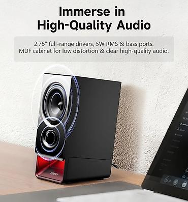 Audio: Edifier R20BT Black - Həm yığcam, həm maksimum funksional akustika — 7