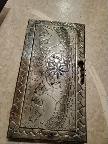 Nərdlər: Taxta nərd dəsti və təsbeh komplekti - Əl işi taxta nərd: Qapaq və — 3