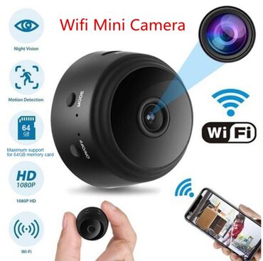 saat kamera: Wifi Camera Mini Casus yüksek efektli ve gizli ışığı 1080p HD ev
