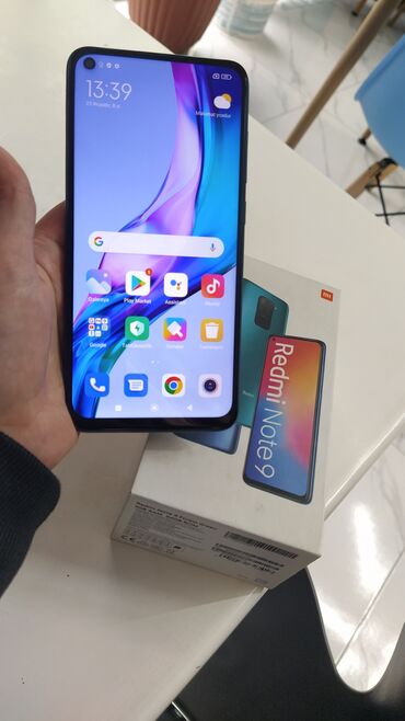 xiaomi note 10 baku: Xiaomi Redmi Note 9, 64 ГБ, цвет - Зеленый, 
 Сенсорный, Отпечаток пальца, Беспроводная зарядка