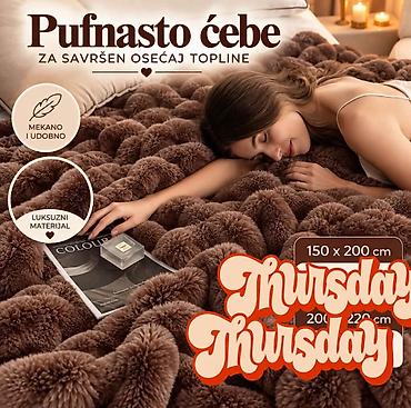 Other Home Items: ✨PUFNASTO ĆEBE – ZA SAVRŠEN OSEĆAJ TOPLINE!✨ Ušuškajte se u mekoću i — 3