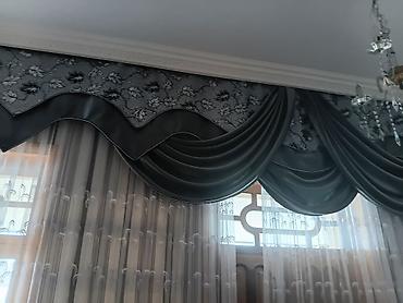 Pərdə və tüllər: Pərdə və tül dəstləri - Klassik dizaynlı pərdə komplektləri: salon — 5