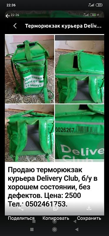 lemino сумки: Терморюкзак курьера Delivery Club - Цвет: зелёный, фирменная — 4