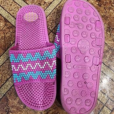 foot patch: Сланцы-вьетнамки 37р. Почти новые. 1) Серые мягкие массажные сланцы - — 5