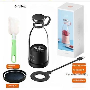 Blenderi, mikseri: Prenosivi mini blender za smoothie/sok – bočica sa ugrađenim noževima — 1