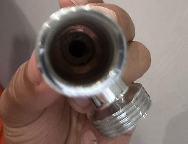 su tabancası: Məhsul: GRONE markalı xrom örtüklü “T” tipli su çıxışı/adapter — 1