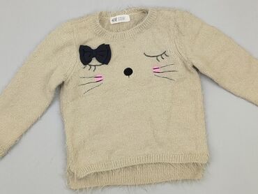 srebrny sweterek rozpinany: Sweater, H&M, 3-4 years, 98-104 cm, condition - Very good