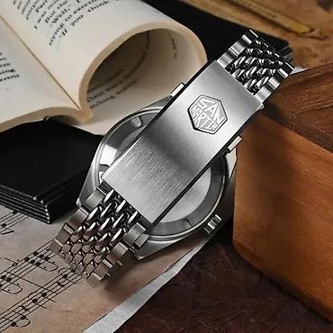 Ručni satovi: San Martin SN0116-G V4 GMT - 39.5mm - Crna/Braon — 7