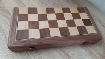 Шахматы магнитные 2 в 1, орех🔥 ♟️В комплекте 32 фигурки + шашки