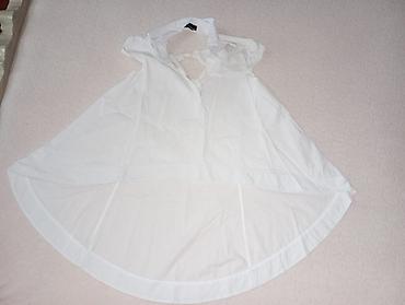 klassik geyim: ZARA qadın köynəyi – ağ rəngdə, yüngül və nəfəsalan parça. - Model — 2