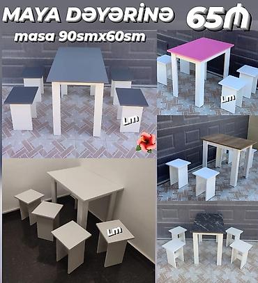 ucuz stol stul desti: Masa 4 tabretka desti — 1