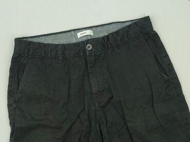 spodnie z wysokim stanem czarne eleganckie: Burton Menswear London, Szorty dla mężczyzn