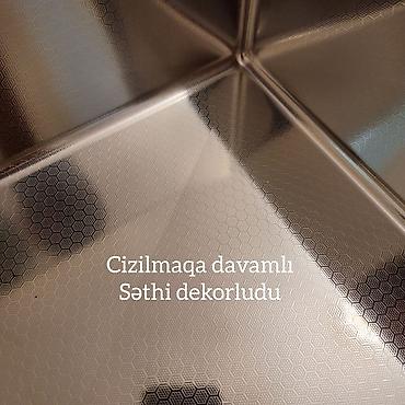 xalça işlənmiş: Yeni Düzbucaqlı Mətbəx çanağı, Paslanmaz polad, Pulsuz çatdırılma — 9