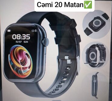 apple watch 745: Yeni, Smart saat, Apple, Аnti-lost, rəng - Qara