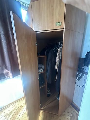 qoz: Künc üçün paltar dolabı + tək nəfərlik çarpayı və dəhliz dəsti - Künc — 2