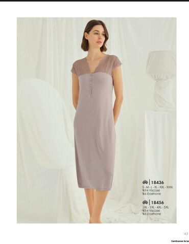 для беременных платья: Ночная сорочка, Бамбук, Длинная модель, XS (EU 34), S (EU 36), M (EU 38)
