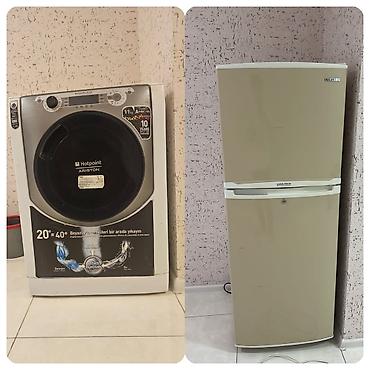 Paltaryuyan maşınlar: Hotpoint Ariston paltaryuyan + Soyuducu və paltaryuyan satılır 270₼ — 1