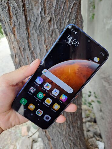 mi bent: Redmi, Redmi 9C, Б/у, 64 ГБ, цвет - Синий, 1 SIM, 2 SIM