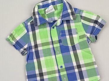 koszula w kratę dla chłopca: Bluzka, Topomini, 6-9 m, stan - Bardzo dobry