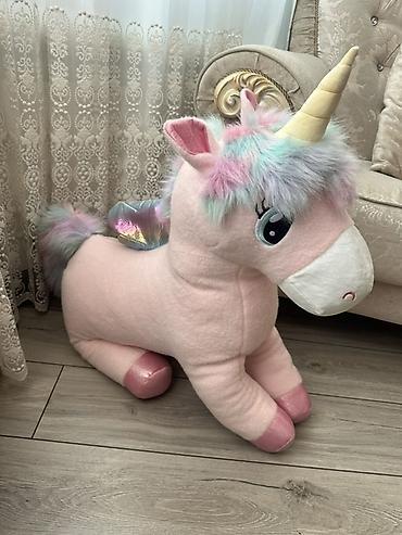 Böyük ölçülü yumşaq oyunçaq – “Unicorn” - Rəng: açıq çəhrayı gövdə