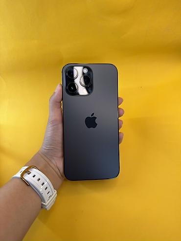 Уюлдук телефондор жана аксессуарлар: IPhone 14 Pro Max, Колдонулган, 256 ГБ, Black Titanium, Коргоочу айнек, Каптама, Бөлүп төлөө менен, 81 % — 1