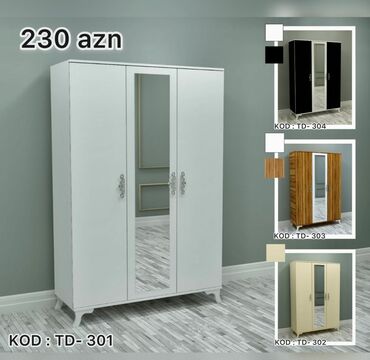 Dolablar: Yeni, Açılan, 4 qapılı Düz dolab, Qarderob, paltar dolabı, Azərbaycan — 9