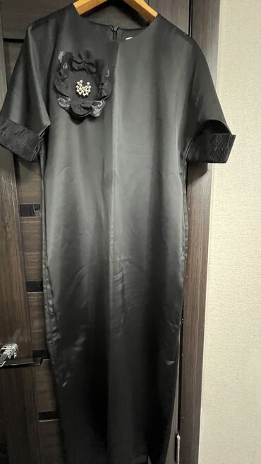 джинсы черные: Вечернее платье, Длинная модель, XL (EU 42)