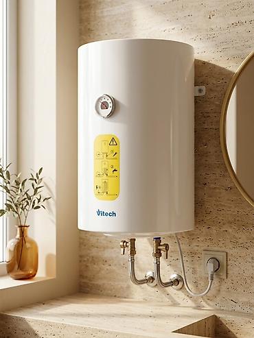 Su qızdırıcı kranlar: 🔥 YENİ! Vitech 15lt Elektrikli Su Qızdırıcısı! Evinizdə və obyekti — 1