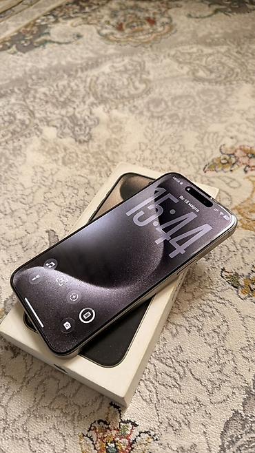 Apple iPhone: IPhone 15 Pro Max, Б/у, 256 ГБ, Natural Titanium, Коробка, 89 % — 6