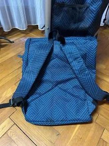 Putni koferi i torbe: Kolica za kupovinu sa torbom – plavo/tamnonavy dezen sa finim — 25
