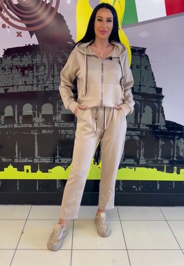 Gornji i donji deo: 🔥Ženski komplet trenerke – duks sa rajsferšlusom i kapuljačom + donji — 5