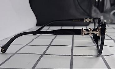 серебряный крест: Очки Chrome Hearts - Форма: прямоугольные, классическая «вейфарер» — 2