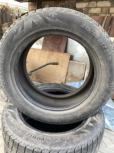 Шины: Шины 215 / 60 / R 17, Зима, Б/у, Комплект, Легковые, Корея, Kumho — 4