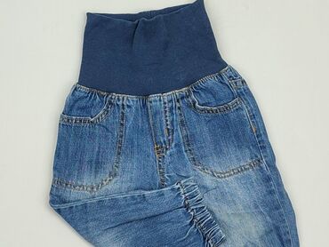 Jeansy: Spodnie jeansowe, H&M, 6-9 m, stan - Dobry