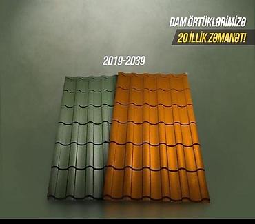 istiliy: Metal dam örtükləri, Zəmanətli — 3