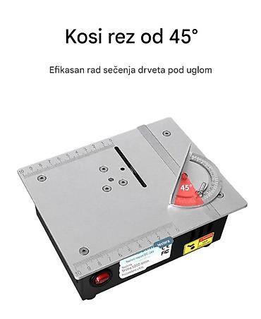 Ostali alati i mašine: Nova mala stona testera snaga 96W. Ima laserski izgravirane podeoke za — 7