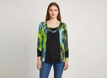elegancka bluzka damska plus size: Жіноча блуза, розмір S
