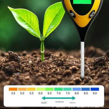 грунт для комнатных растений: Анализатор почвы на шелочь и кислотности 4 в одном анализирует почву