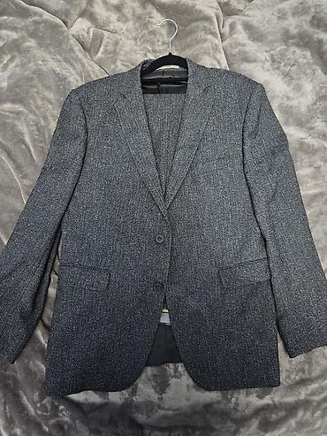 кожаные пиджаки: Классический мужской костюм Salvarini Designers, модель 1102-S — 1