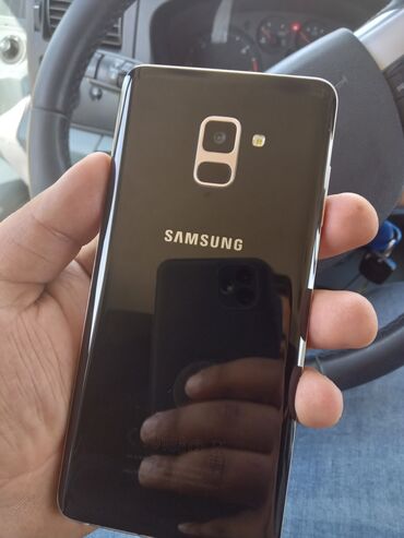 Samsung: Samsung Galaxy A8 Plus 2018, 32 ГБ, цвет - Черный, Кнопочный, Сенсорный, Отпечаток пальца