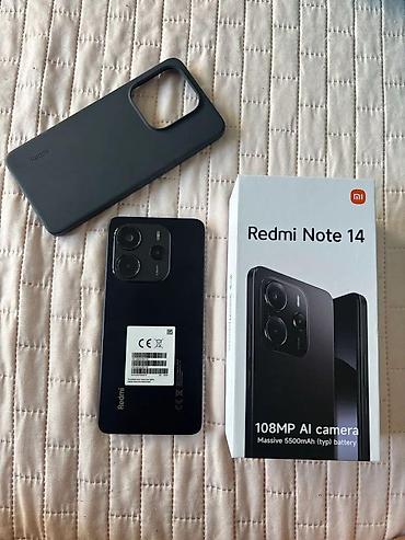 Redmi Note 14, 256 GB, rəng - Qara, Barmaq izi lalafo.az -da Redmi Note 14, 256 GB, rəng - Qara, Barmaq izi