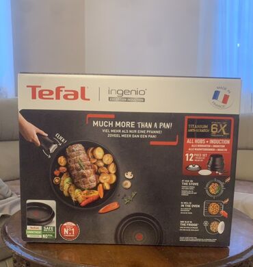 Tava-qazan dəstləri: Rəng - Qara, Antipriqar, Tefal, Fransa
