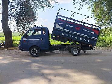 inter: Hyundai Porter — компактный бортовой/фермерский грузовик синего цвета — 6