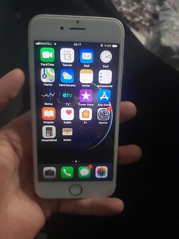 ayfon s: IPhone 6, 32 GB, Gümüşü, Barmaq izi — 2