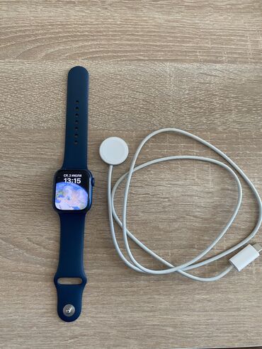 xs ekran: Новый, Смарт часы, Apple, Сенсорный экран, цвет - Голубой