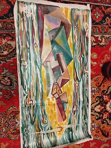 divarda fiqurlar: Məhsul: Abstrakt rəsm əsərləri toplusu (4 ədəd) Təsvir: - Orijinal əl — 3