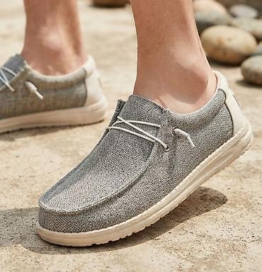 adidas mokasine: Muške ležerne mokasine – siva tkanina - Gornjište: prozračna — 1