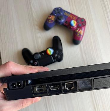 ps4 aksesuar: PlayStation 4 Slim 1TB + 20 Oyun Diskləri | Əla Vəziyyətdə | PS4 — 5